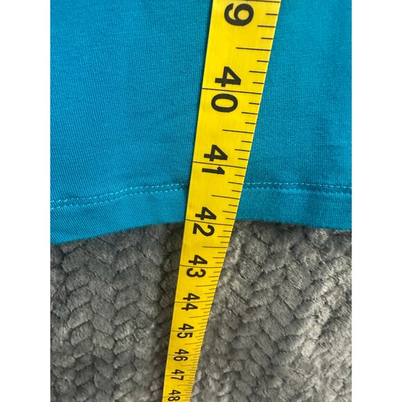 NWT Tahari Blue A-Line Flowy Dress 1X Coastal Beachy Mature - Picture 4 of 7